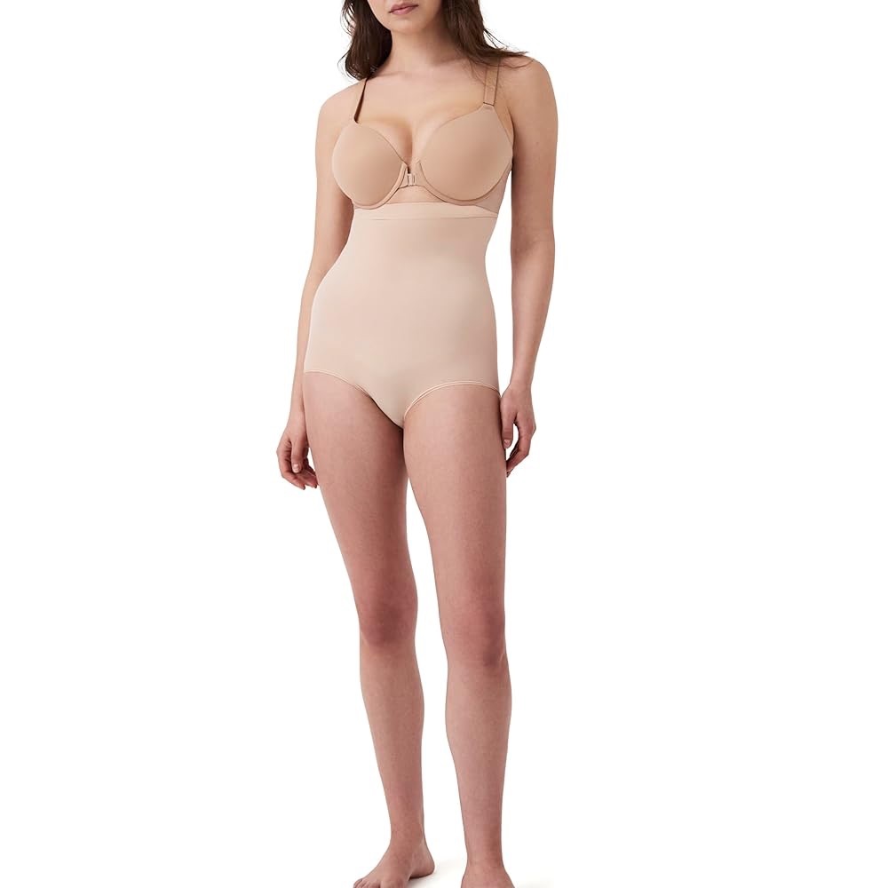 New Spanx Seamless Higher Power Sculpting Panties Nude Sz M